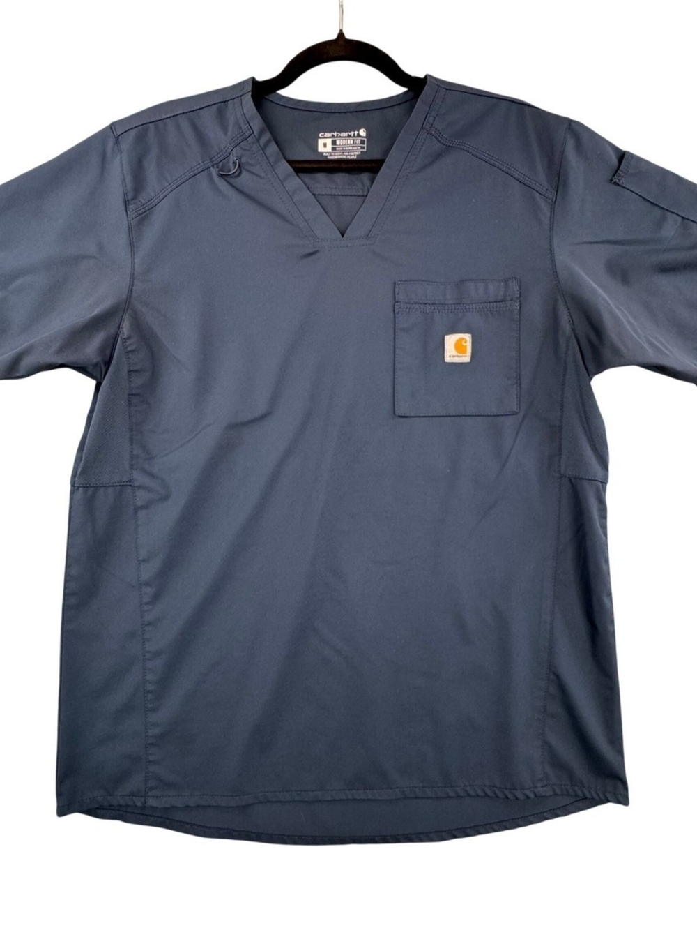 Carhartt Navy V-Neck Short Sleeve Pocket Work Tee/Scrub